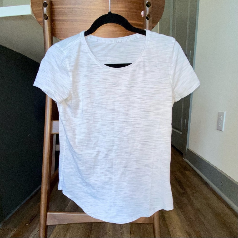 White Lululemon Running Shirt
